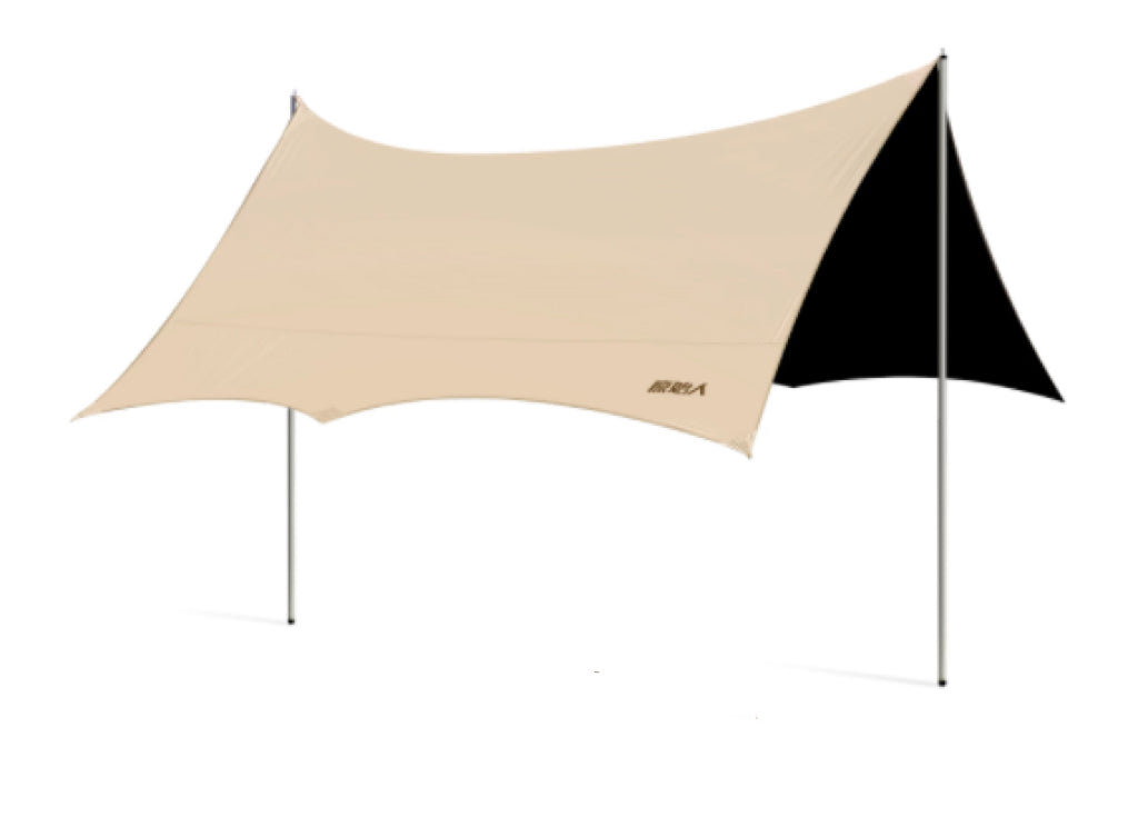 Premium Pyramid Tent with Extended Awning