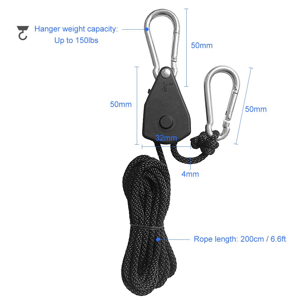 2-Pack Tent Guyline Extension Rope  Wind Rope Extension