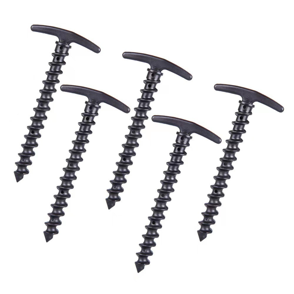 5-Pack Heavy Duty Spiral Ground Stakes